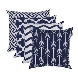 Set of 4 Accent Pillow Covers 18 x 18 inches